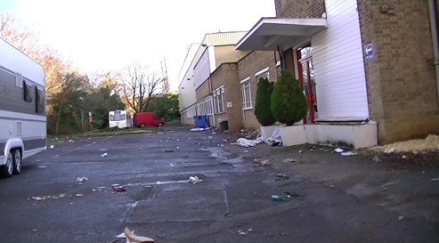 Traveller cause substantial damage to a site
